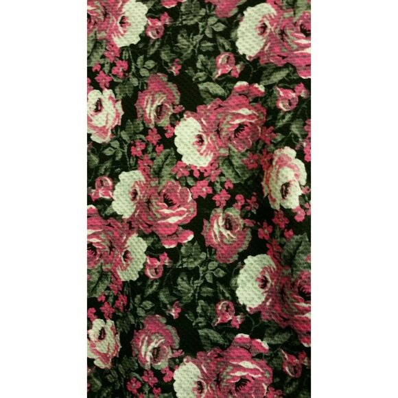 New Womens Olsenboye Black Pink Mock Collar Crop Top Shirt Size XL juniors - Picture 2 of 7